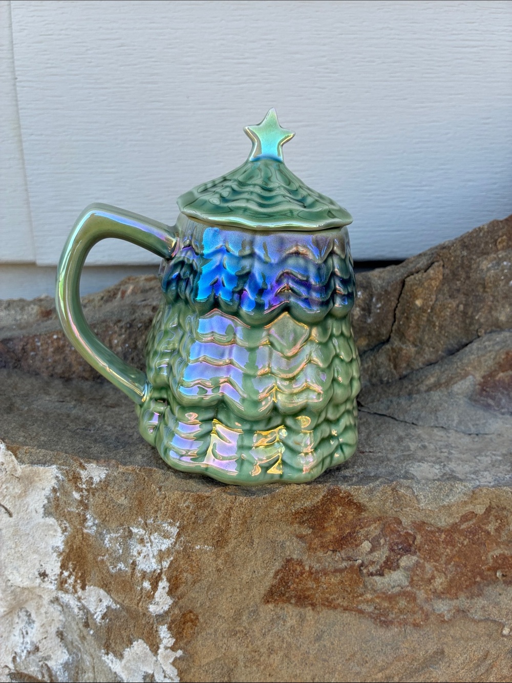 Anthropologie Merry Luster Tree Mug